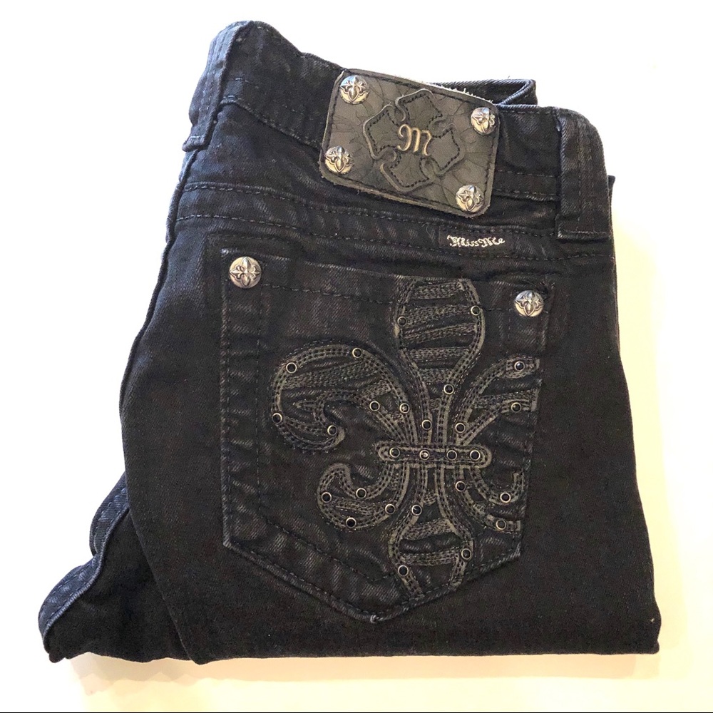 Miss Me Black Skinny Jeans Size 30 NWOT
